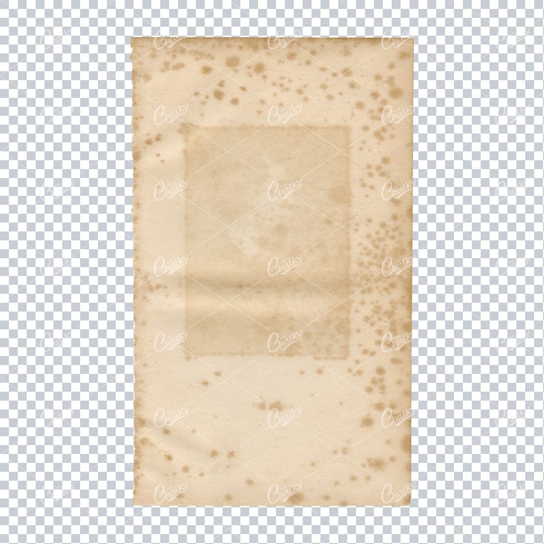 High Quality Antique Paper Texture Isolated from Background - No.3