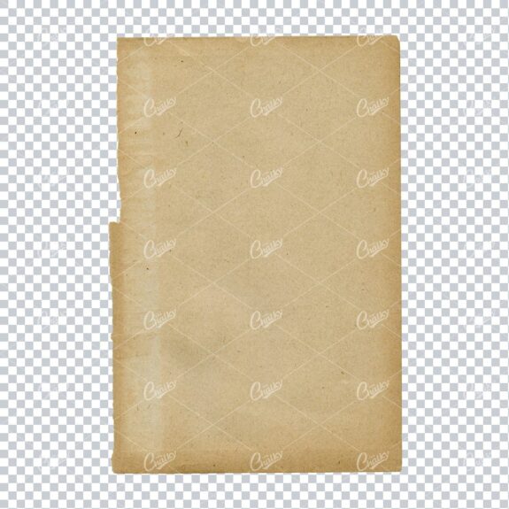 High Quality Antique Paper Texture Isolated from Background - No.4