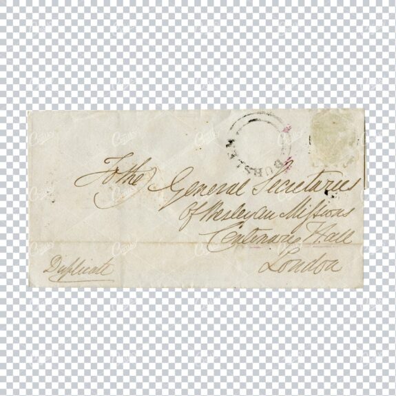 Antique Beautifully Handwritten Calligraphy Envelope Addressed to London