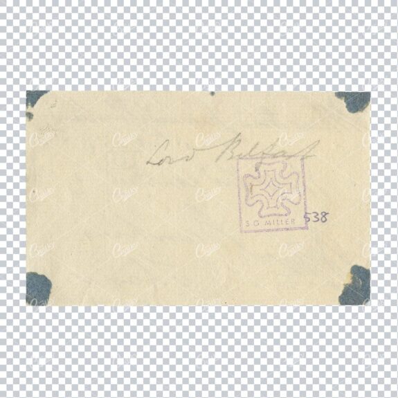 Antique Paper Texture Scan with Blue Corners