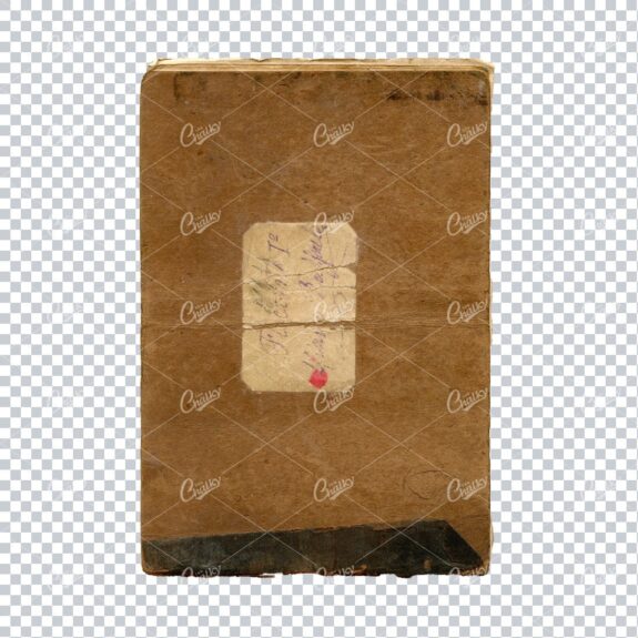 High Quality Scan of Front of Anitque Music Sheet Booklet with Worn Label