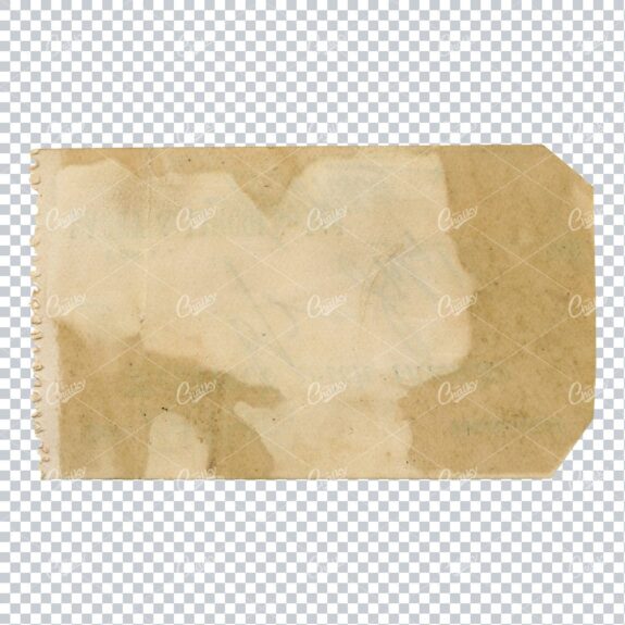 Vintage Label Texture with Crimped Edge - Antique Paper Texture