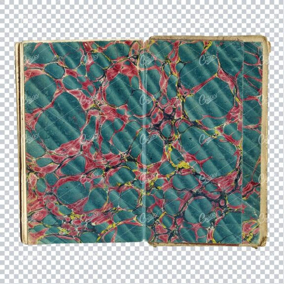 Antique Marble Book Texture - Full Open Book Scan