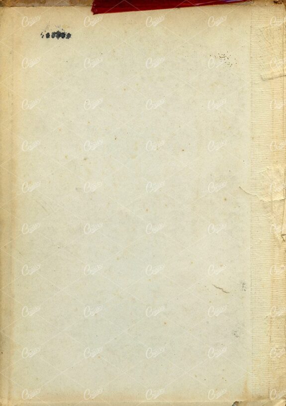 Inside Rear Book Cover Scan - Tan Card Stock Texture