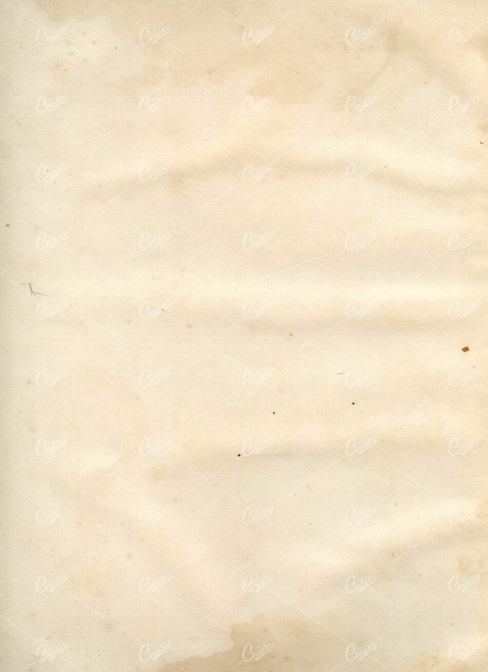 Vintage Cream Paper Texture Scan with Dramp Marks and Aging