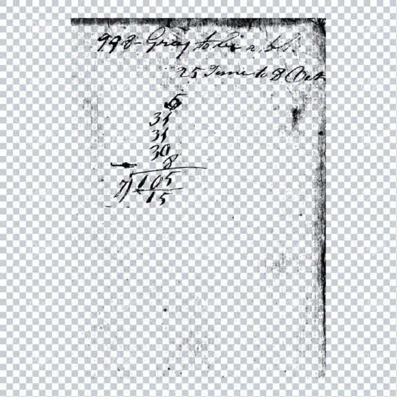 Transparent Book Page Texture - Vintage PNG Overlay No.3