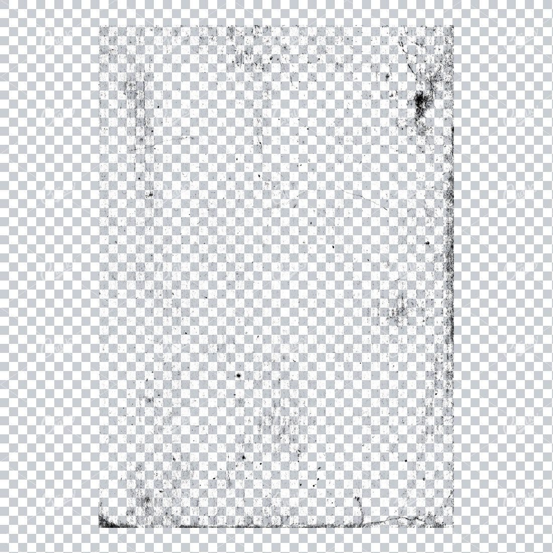 Transparent Book Page Texture - Vintage PNG Overlay No.4
