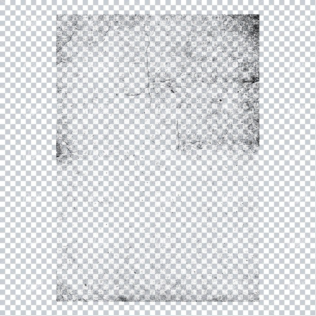 Transparent Book Page Texture - Vintage PNG Overlay No.7