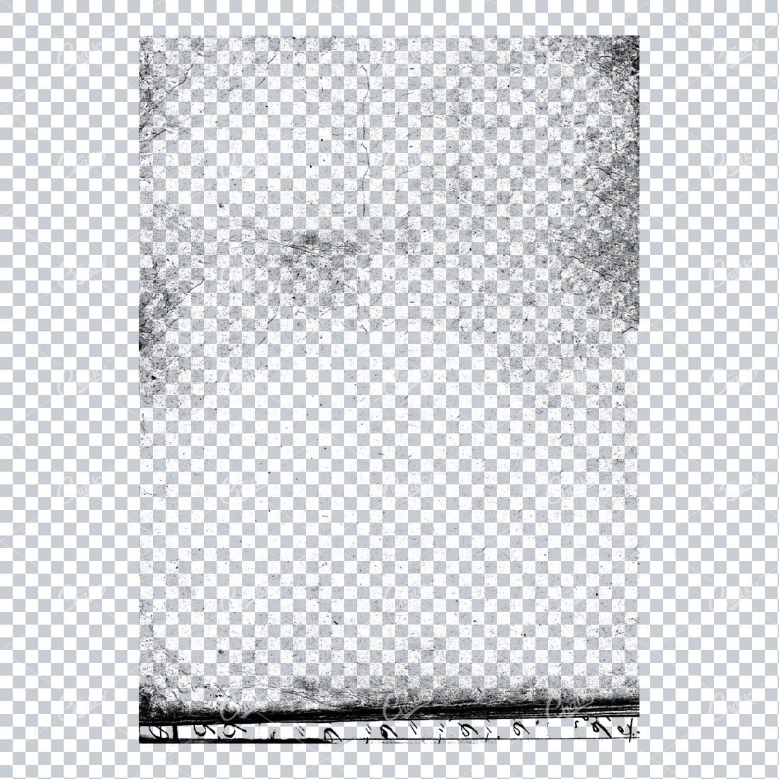 Transparent Book Page Texture - Vintage PNG Overlay No.11