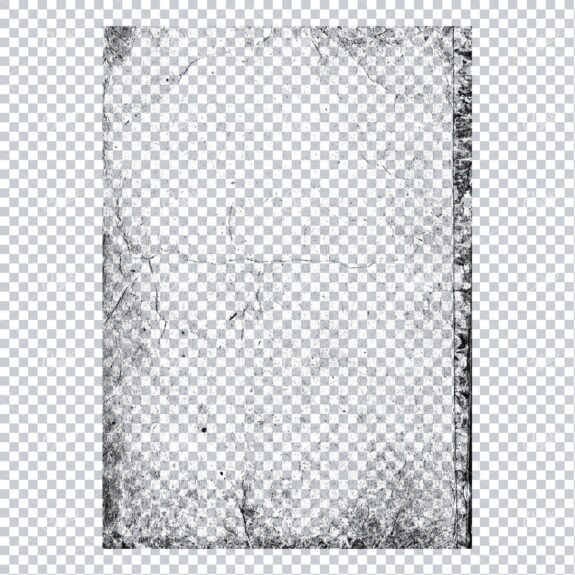 Transparent Book Page Texture - Vintage PNG Overlay No.13