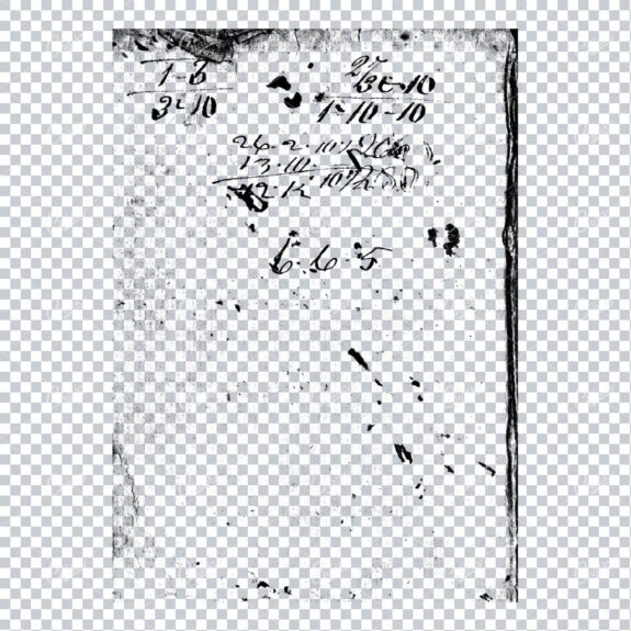 Transparent Book Page Texture - Vintage PNG Overlay No.15