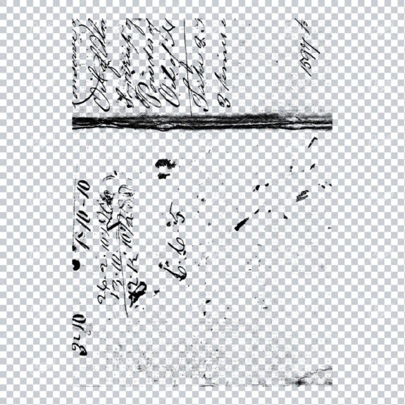 Transparent Book Page Texture - Vintage PNG Overlay No.16