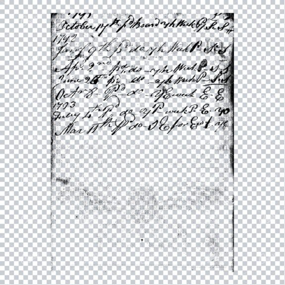 Transparent Book Page Texture - Vintage PNG Overlay No.18