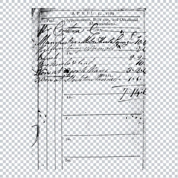 Transparent Book Page Texture - Vintage PNG Overlay No.20