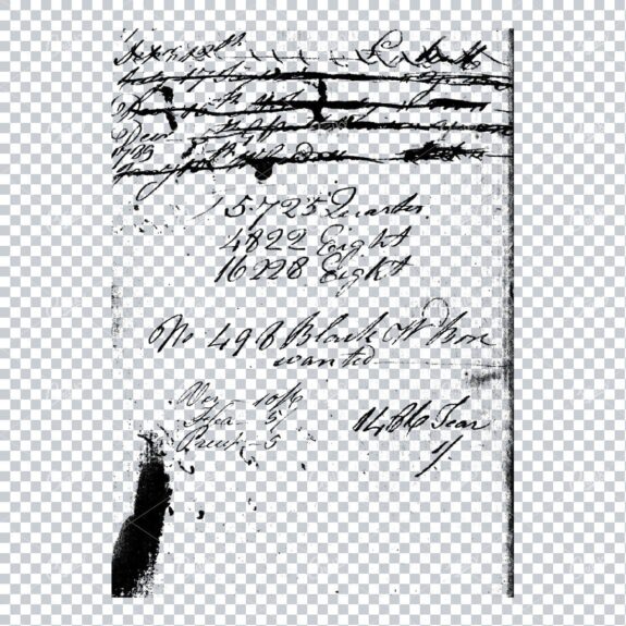 Transparent Book Page Texture - Vintage PNG Overlay No.24