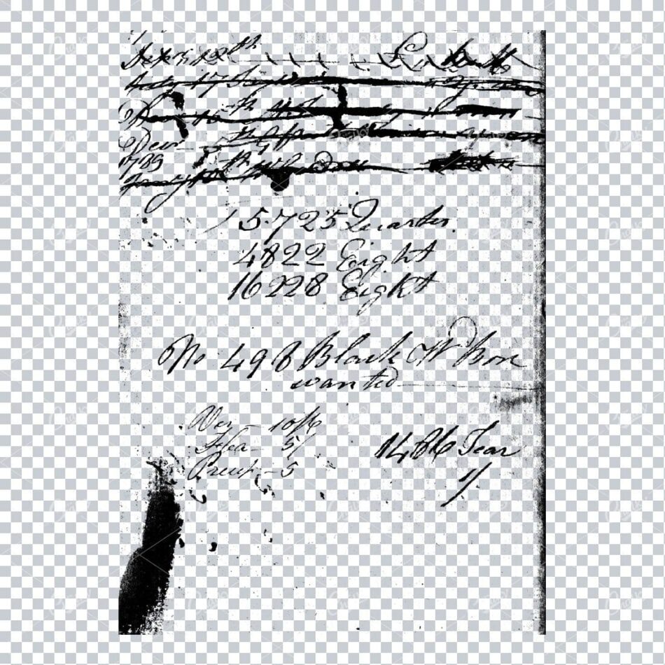 Transparent Book Page Texture - Vintage PNG Overlay No.24