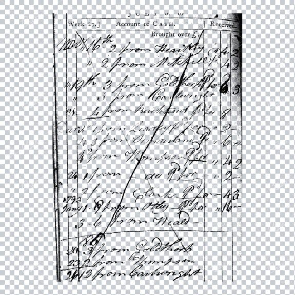 Transparent Book Page Texture - Vintage PNG Overlay No.26