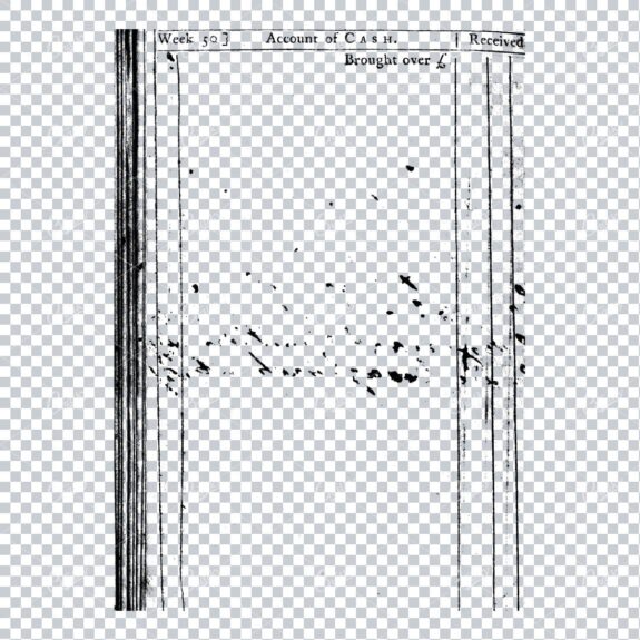 Transparent Book Page Texture - Vintage PNG Overlay No.28