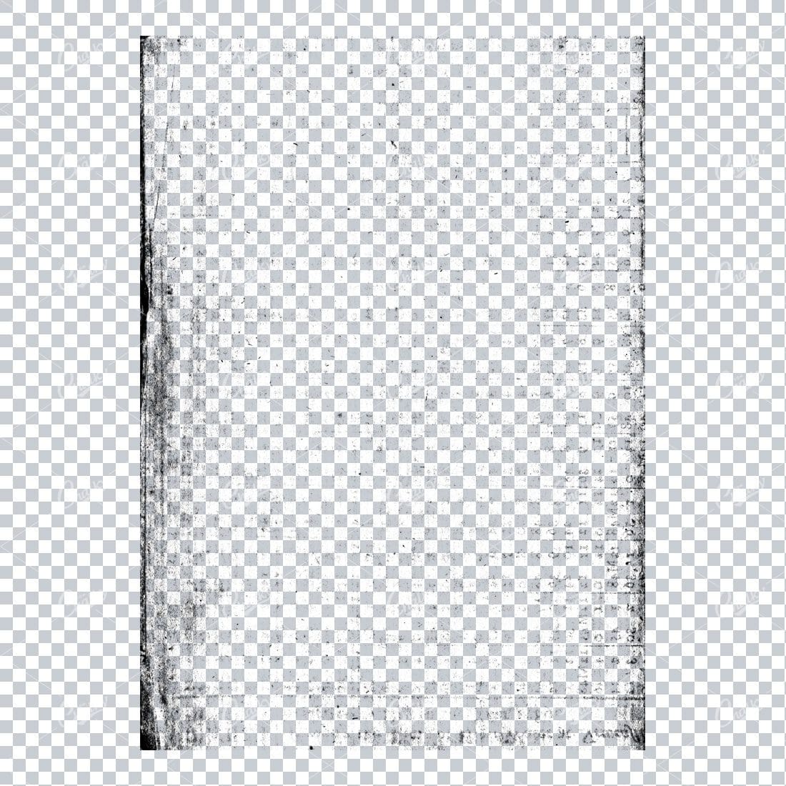Transparent Book Page Texture - Vintage PNG Overlay No.33