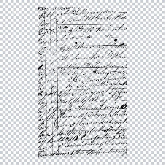 Transparent Book Page Texture - Vintage PNG Overlay No.43