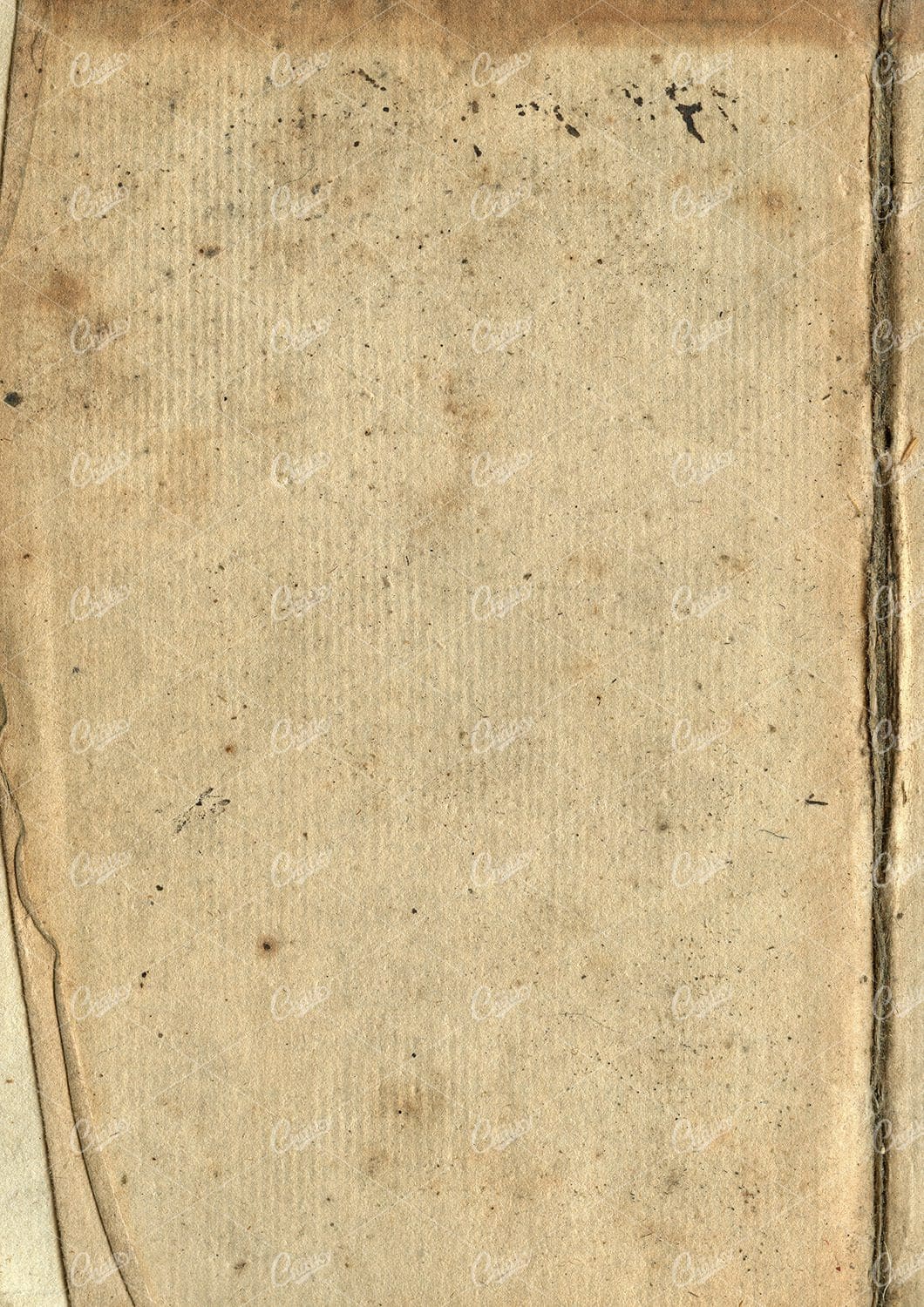 Vintage Book Page Scan With Ink Splats And Staining No.1