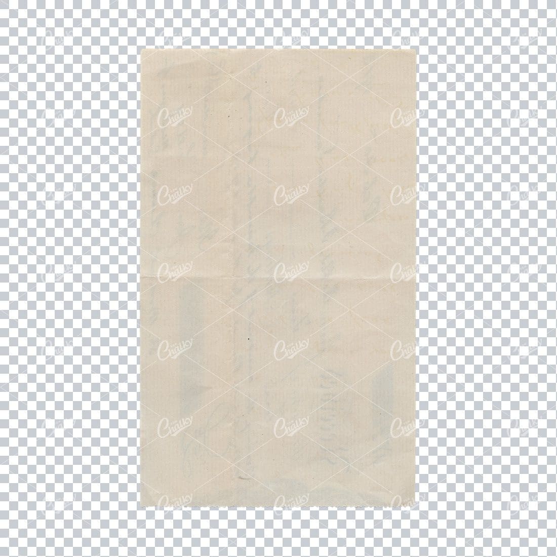 Old Light Paper Texture with Crimped Edges
