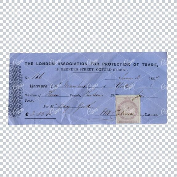 Antique Paper Ephemera Scan - Receipt No.2