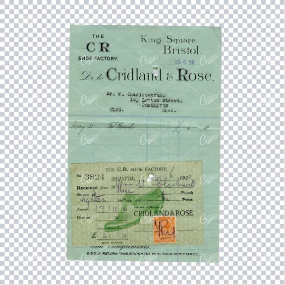 Antique Paper Ephemera Scan - Receipt No.5