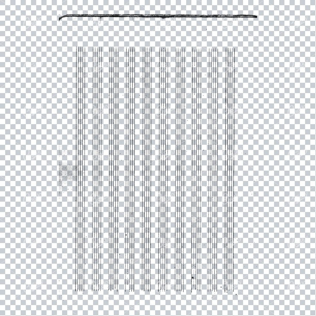 Transparent PNG Overlay Texture - Vintage Handwritten Music Sheet - Worn and Aged No.8
