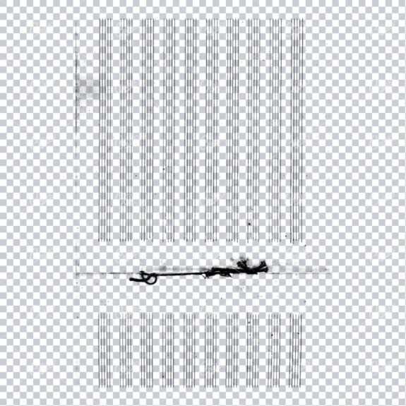 Transparent PNG Overlay Texture - Vintage Handwritten Music Sheet - Worn and Aged No.9
