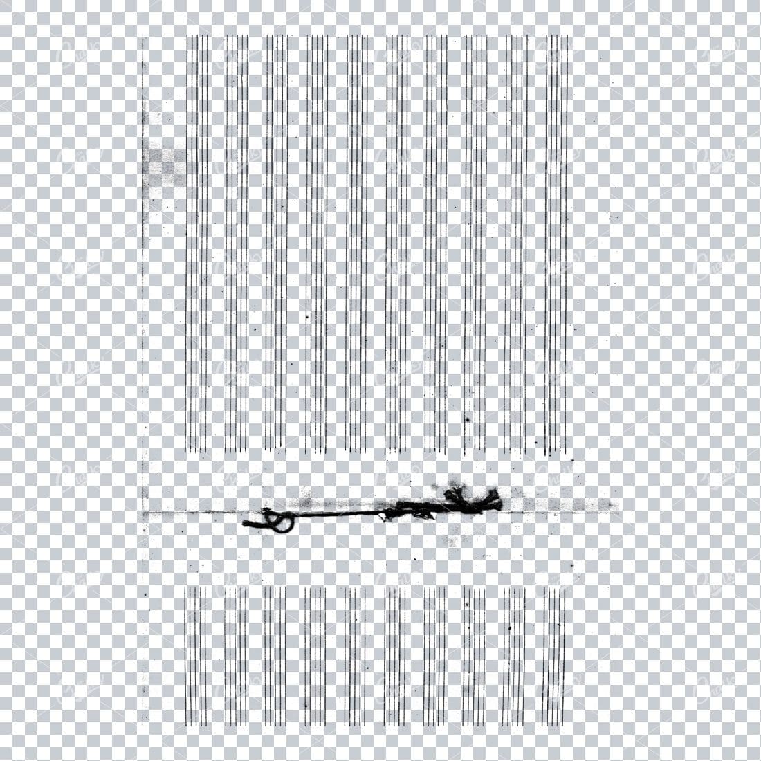 Transparent PNG Overlay Texture - Vintage Handwritten Music Sheet - Worn and Aged No.9