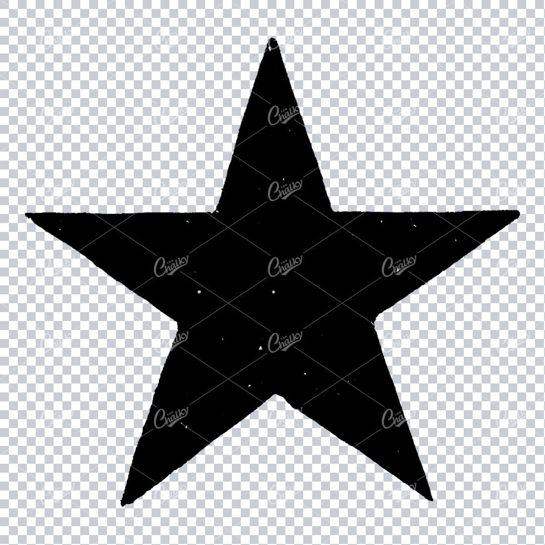 Handcrafted Illustration of a Star No.1