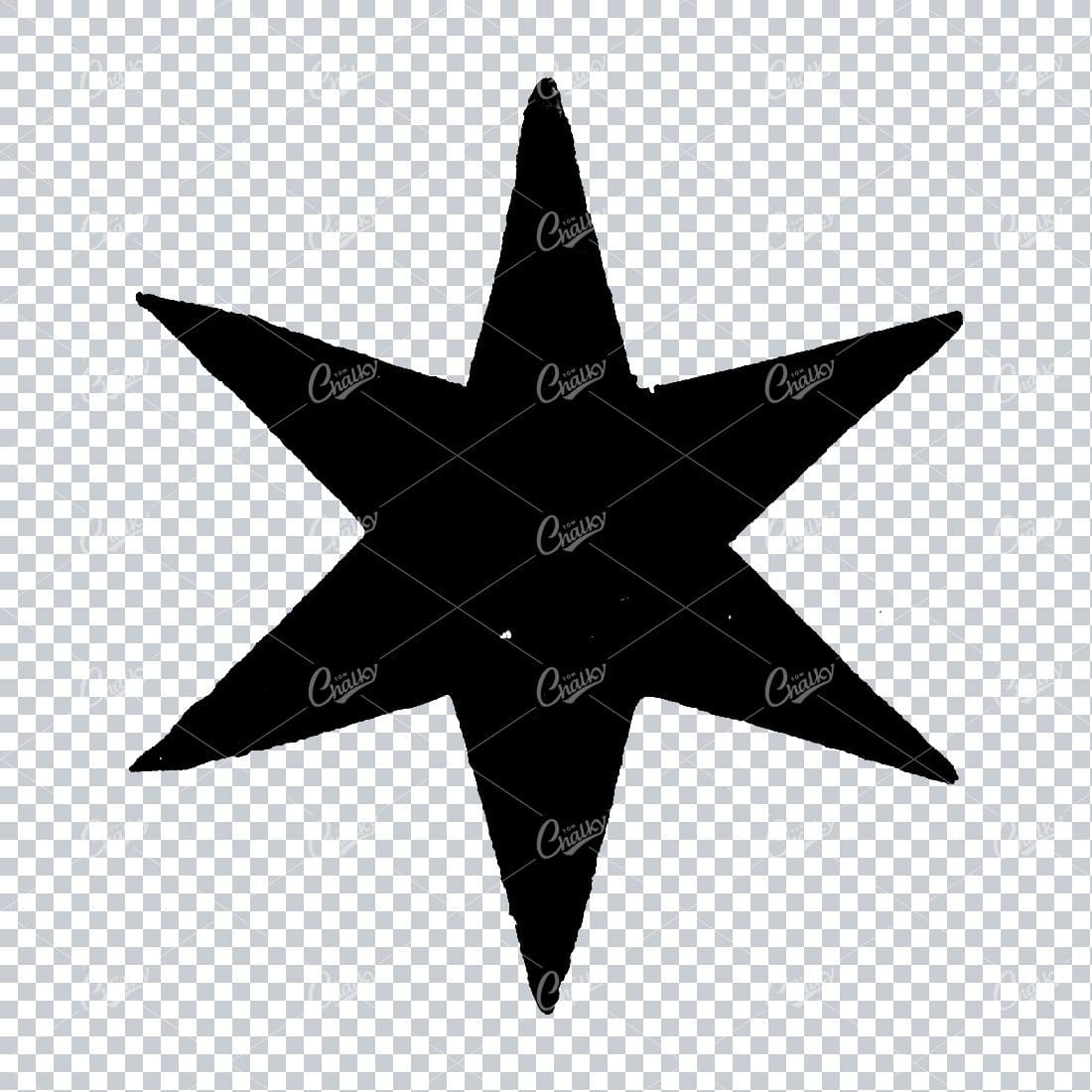 Handcrafted Illustration of a Star No.2