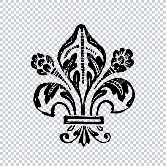 Antique Line Art of Small Flourish Design Element