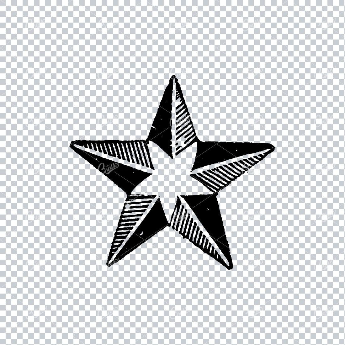 Handcrafted Illustration of a Star No.9