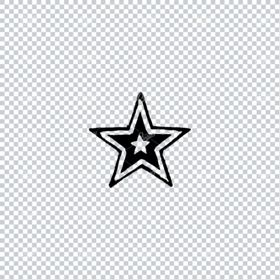 Handcrafted Illustration of a Star No.12