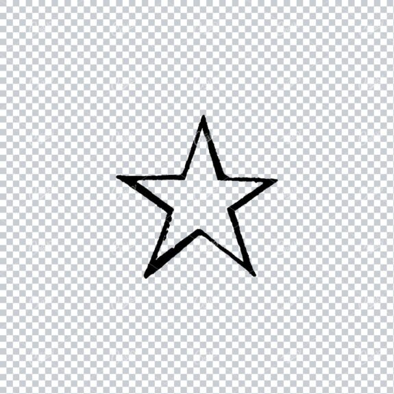 Handcrafted Illustration of a Star No.13