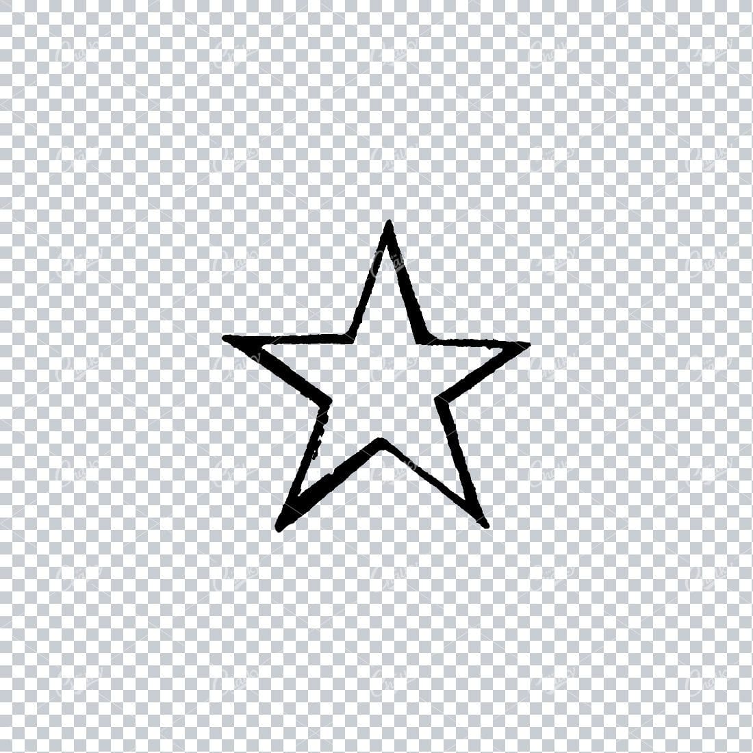 Handcrafted Illustration of a Star No.13