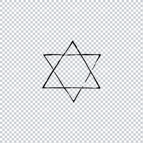 Handcrafted Illustration of a Star No.15