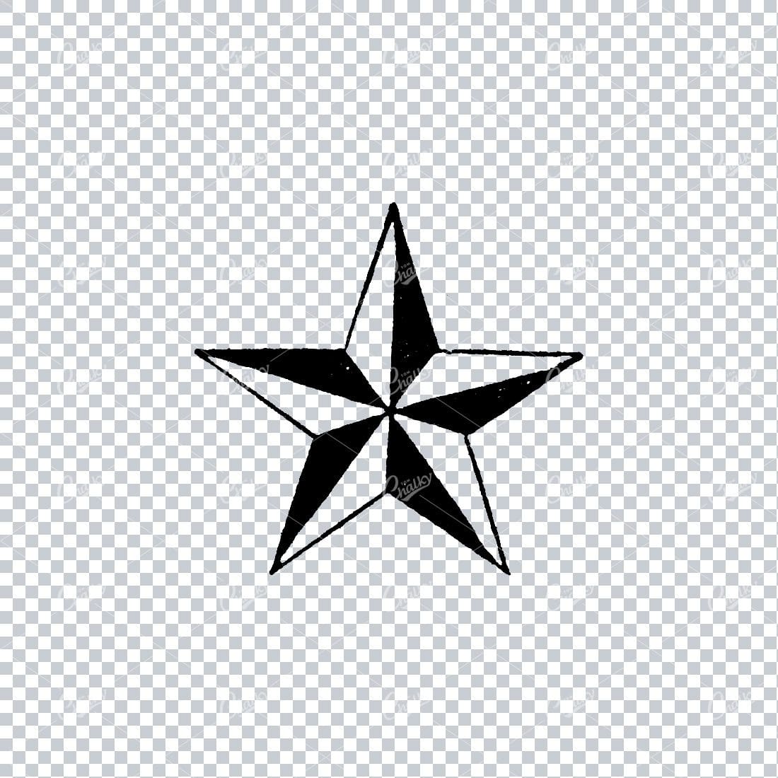 Handcrafted Illustration of a Star No.17
