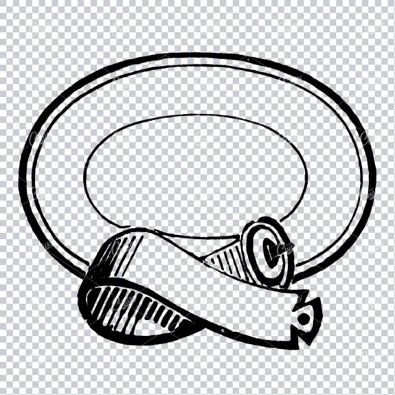 Circular Frame / Border of a Belt and Buckle No.2