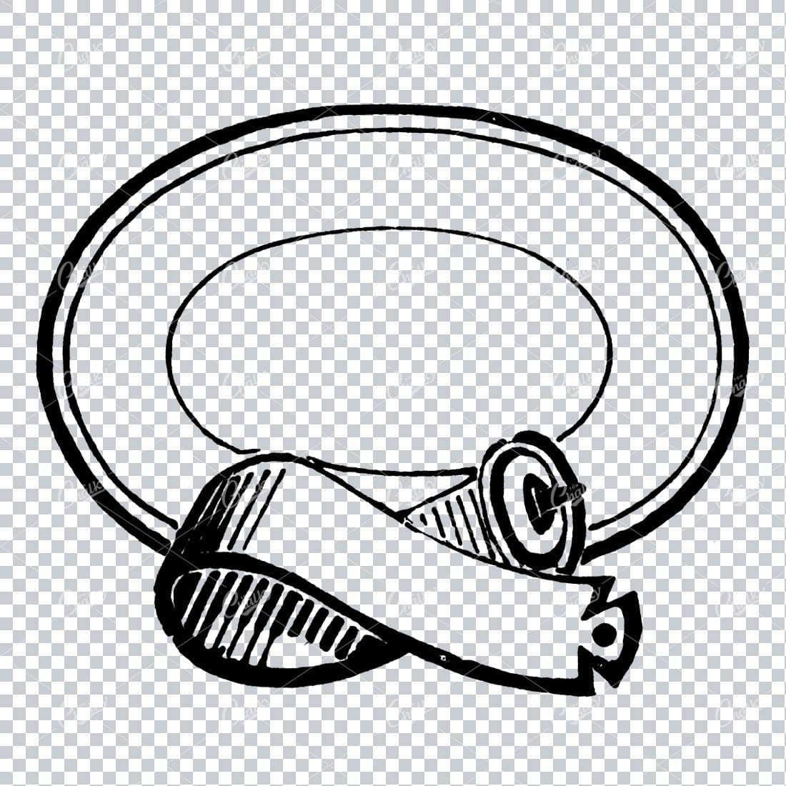 Circular Frame / Border of a Belt and Buckle No.2