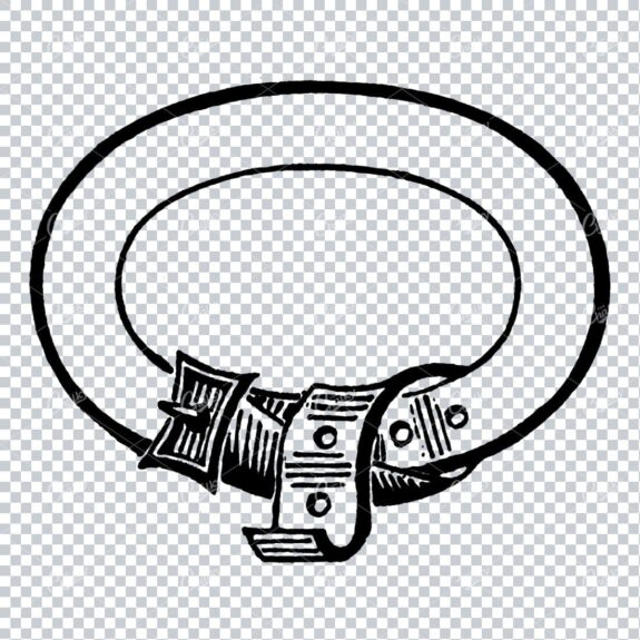 Circular Frame / Border of a Belt and Buckle No.4