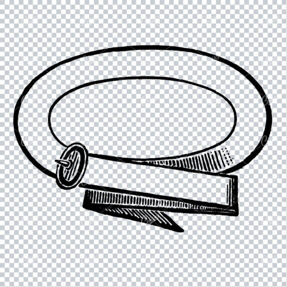 Circular Frame / Border of a Belt and Buckle No.5