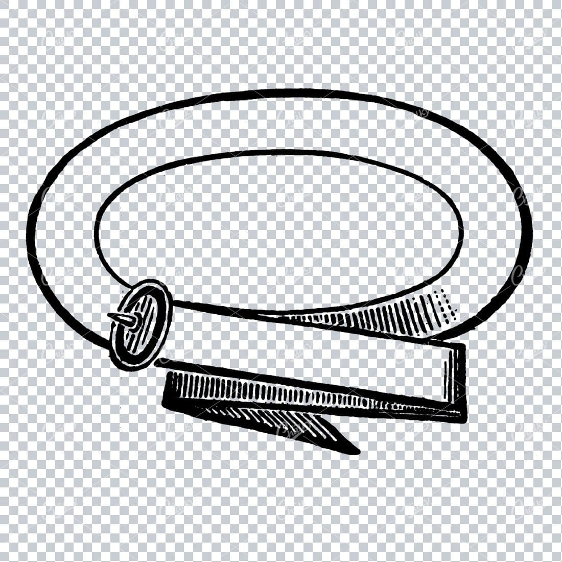 Circular Frame / Border of a Belt and Buckle No.5