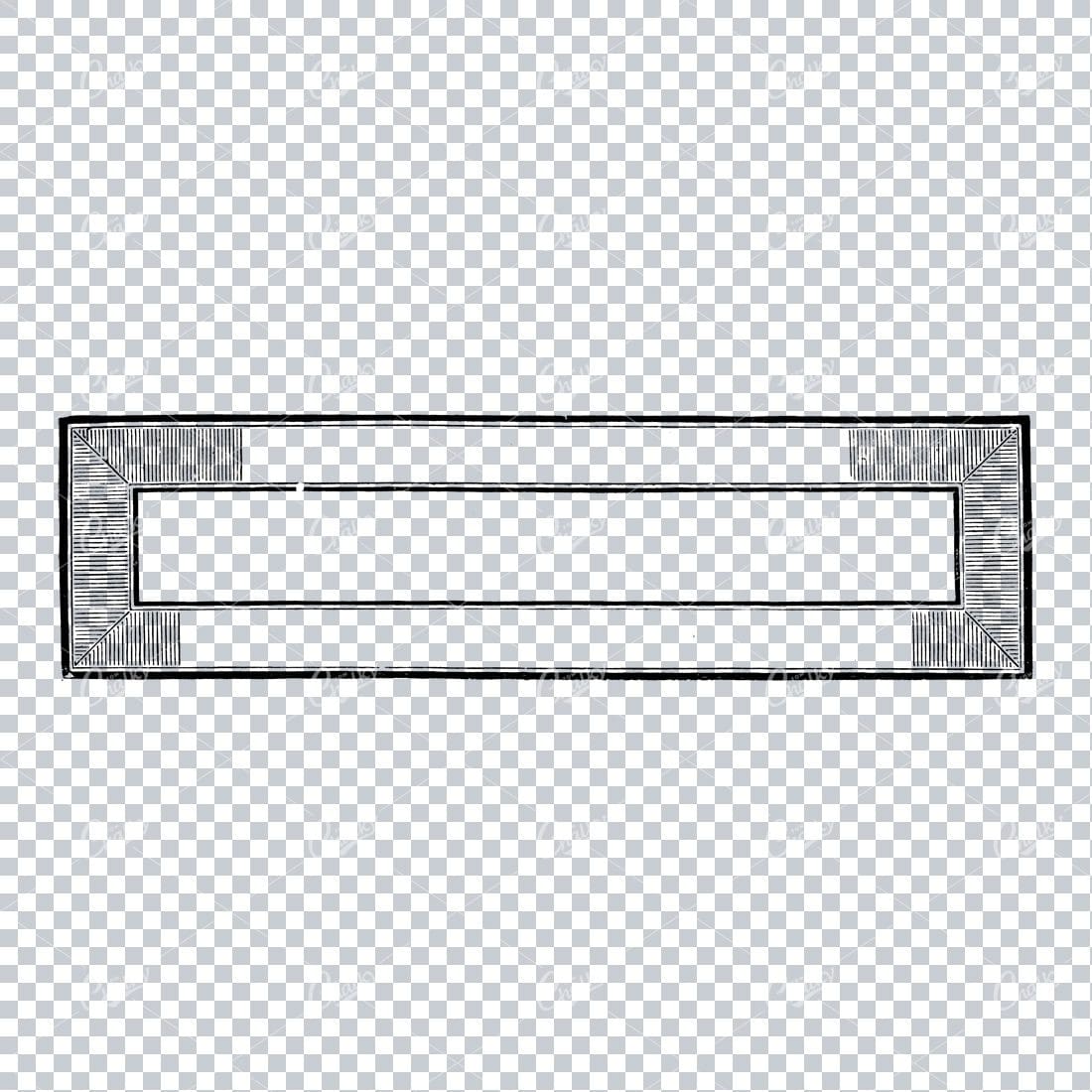 Rectangular Thick Border Banner / Frame Illustration