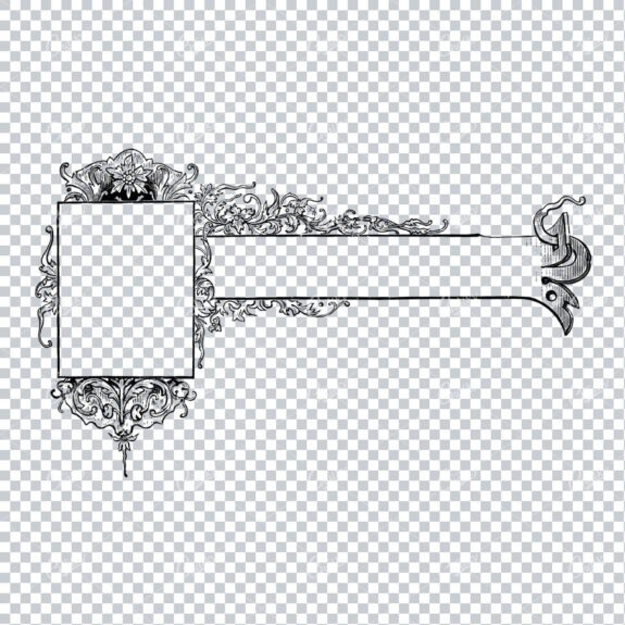 Decorative Flourished Letter Head / Banner / Header Design