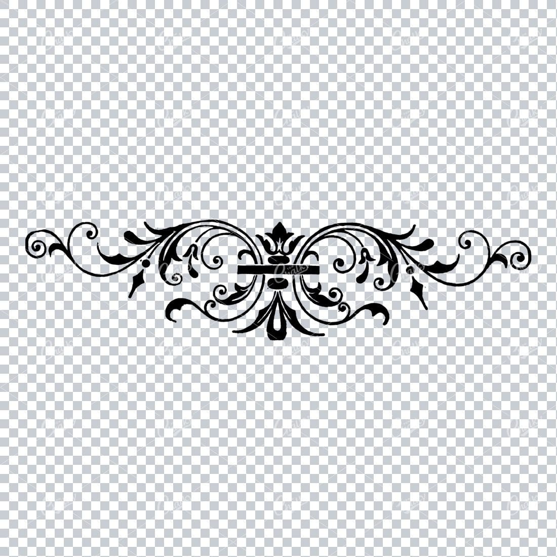 Decorative Floral Design Element - Vintage Hand Drawn Artwork No.3