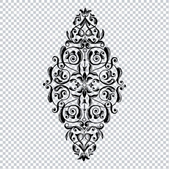 Decorative Floral Design Element - Vintage Hand Drawn Artwork No.11