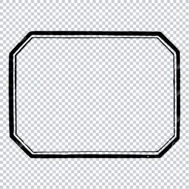 Simple Double-line Frame With Clipped Corners - Clean Border